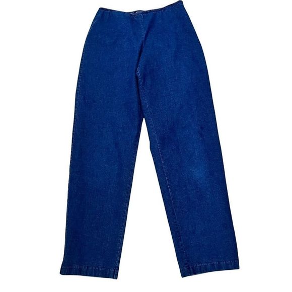 EILEEN Fisher Sz XS Elastic Waist Side ZIP Jeans - Picture 1 of 4